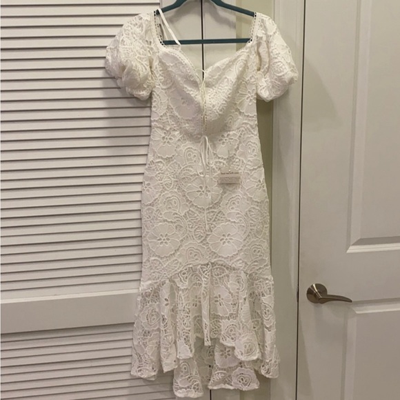 NEW- White Lace Boho Jaus Dress, Size: Small, US: 4 - Picture 6 of 8